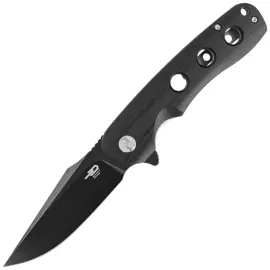 Bestech Arctic Black G10, Black Stonewashed D2 knife (BG33A-2)