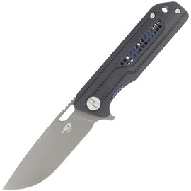 Bestech Circuit Black G10, Gray Titanized K110 knife (BG35A-2)