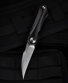 Bestech Knife Ivy Black Titanium, Stonewashed / Satin S35VN by Ostap Hel (BT2004A)