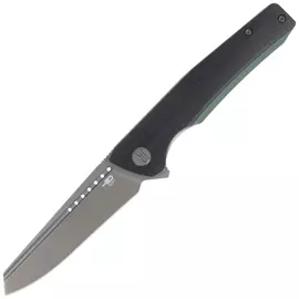 Bestech Knife Slyther Black / Green G10, Grey Titanized 14C28N (BG51D)