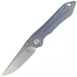 Bestech Knife Supersonic Blue Titanium, Stonewashed / Satin CPM S35VN (BT1908B)