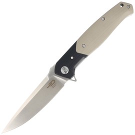 Bestech Knife Swordfish Black / Beige G10, Satin D2 (BG03B)