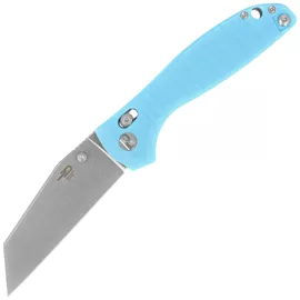 Bestech Liger Knife Light Blue G10, Stonewashed D2 by Keanu Alfaro (BG61D)