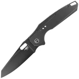 Bestech Nyxie Black Titanium, Black Stonewashed CPM S35VN by Todd Knife and Tool Knife (BT2209B)