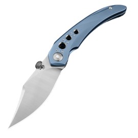 Bestech Razon Knife Blue Titanium, Satin MagnaCut by Kombou (BT2406A)