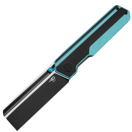 Bestech Tardis Black/Sky Blue G10, Black DLC/Satin D2 by Ostap Hel Knife (BG54F)