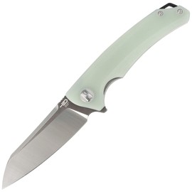 Bestech Texel Knife Transparent G10, Grey Titanized/Satin D2 by A Purvis Blades (BG21B-2)