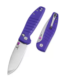 Bestechman Goodboy Jr. Purple G10 Knife, Satin/Stonewashed D2 by Keanu Alfaro (BMK10C)