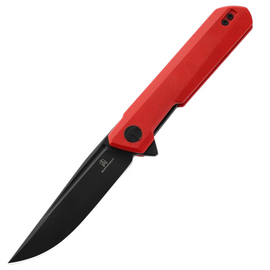 Bestechman Knife Dundee Red G10, Black PVD D2 by Ostap Hel (BMK01L)