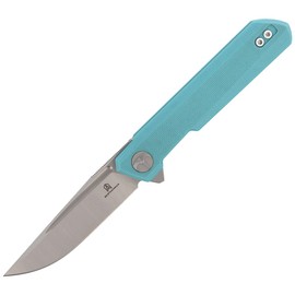 Bestechman Knife Mini Dundee Tiffany Blue G10, Stonewashed / Satin, Stonewashed / Satin D2 by Ostap Hel (BMK03C)