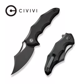 CIVIVI Chiro Black G10, Black Stonewashed 14C28N (C23046-1)