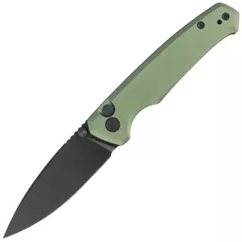 Civivi Altus Green Aluminum, Black Stonewashed Nitro-V knife (C20076-5)