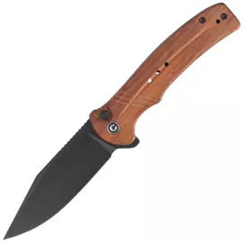Civivi Cogent Guibourtia Wood, Black Stonewashed 14C28N knife (C20038D-8)