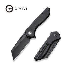 Civivi ExOne Black G10, Black Stonewashed Nitro-V by Brian Brown Knife (C23036-1)