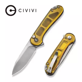 Civivi Knife Button Lock Elementum II Polished Ultem, Satin Nitro-V (C18062P-7)