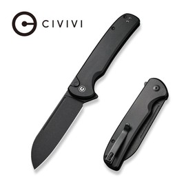 Civivi Knife Chevalier II Black Aluminium, Black Stonewashed 14C28N (C20022B-1)