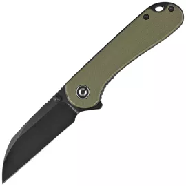 Civivi Knife Elementum Wharncliffe OD Green G10, Black Nitro-V (C18062AF-2)