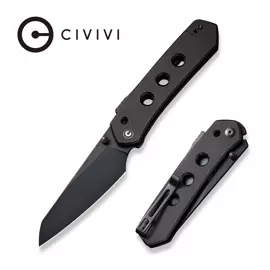 Civivi Knife Vision FG Black G10, Black Nitro-V by Snecx Tan (C22036-1)