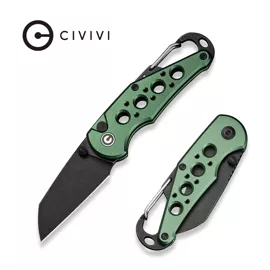 Civivi Pragma Knife Green Aluminum, Black Stonewashed Nitro-V (C23062B-3)