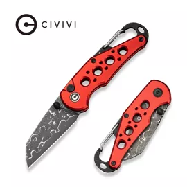 Civivi Pragma Knife Red Aluminum, Damascus (C23062B-DS1)