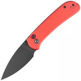 Civivi Qubit Red Aluminum, Black Stonewashed 14C28N knife (C22030E-2)