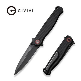 Civivi RS71 Black G10, Black Stonewashed Nitro-V by Robert Saniscalchi Knife (C23025-2)