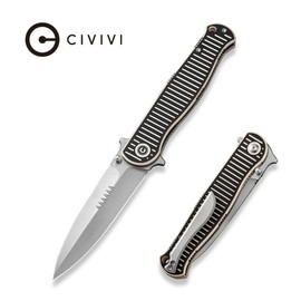 Civivi RS71 Ivory/Black G10, Satin Nitro-V by Robert Saniscalchi Knife (C23025-1)