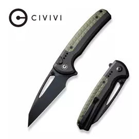 Civivi Sentinel Strike Black Aluminium / OD Green FRN, Black K110 knife (C22025B-3)