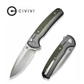 Civivi Sentinel Strike II Knife Gray Aluminum/OD Green FRN, Stonewashed Nitro-V (C22025D-2)