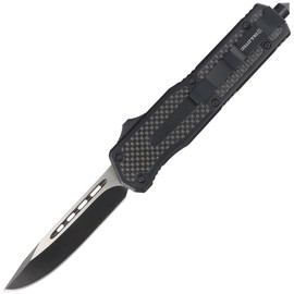 Dulotec OTF Knife Aluminium / Carbon Fiber, Two-Tone Finish 3Cr13MoV (K185A)