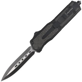 Dulotec OTF Knife Aluminium / Carbon Fiber, Two-Tone Finish 3Cr13MoV automatic knife (K184A)