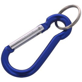 FOX 7 Aluminium Spring Clip Hook Carabiner, Blue