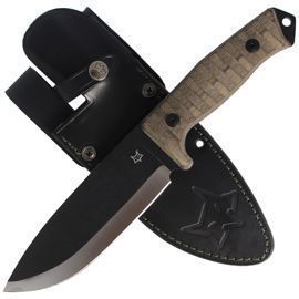 FOX Bushman Fixed Knife Canvas Micarta OD Green (FX-609 OD)