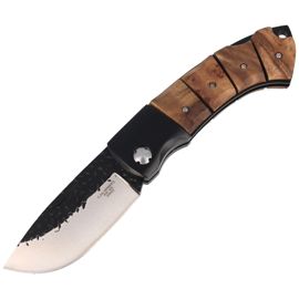 Herbertz CJH Birch Root Wood Knife, Satin/Forged 420 (202512)