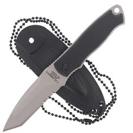 Herbertz CJH Neck Knife Black ABS Knife, Satin 420 (103407)