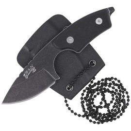 Herbertz CJH Neck Knife Black G10, Black Stonewashed 420 (55041)