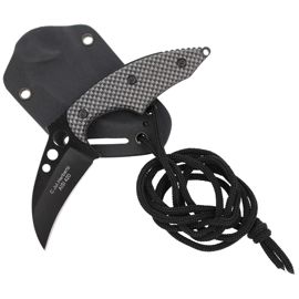 Herbertz Solingen Neck Knife Black / Grey Aluminium, Black Coating (575706)
