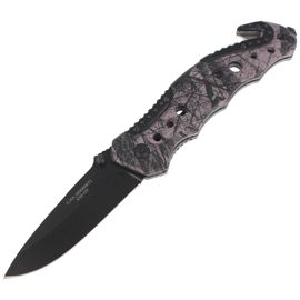 Herbertz Solingen Rescue Knife Camo Optics Aluminium, Black Blade (44068 - 218111)