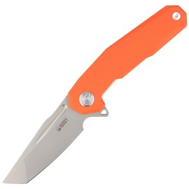 Kubey Carve Knife Orange G10, Bead Blasted AUS-10 (KB237I)