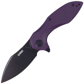 Kubey Knife Noble, Purple G10, Dark Stonewashed D2 (KU236E)