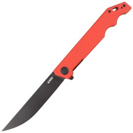 Kubey Knife Pylades Red G10, Blackwash AUS-10 (KU253B)