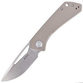 Kubey Knife Thalia, Tan G10, Satin D2 (KU331F)