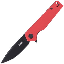 Kubey Knife Wolverine, Red G10, Dark Stonewashed D2 (KU233E)