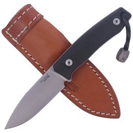 LionSteel Bushcraft G10 Black, Fixed Satin Blade (M1 GBK)