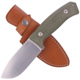 LionSteel M3 Green Canvas Micarta, Satin Niolox by Michele Pensato (M3 CVG)