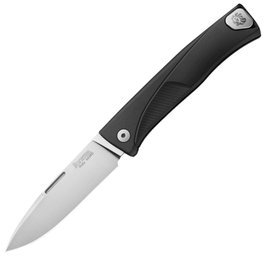 LionSteel Thrill Black Aluminium, Satin M390 by Molletta Knife (TL A BS)