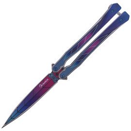 Martinez Albainox Balisong Blue 100mm butterfly knife (02148)