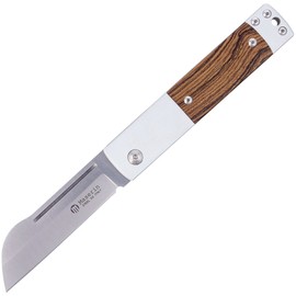Maserin In-Estro Bocote Wood /Aluminum, Satin D2 by Bonus Knife (165/BO)