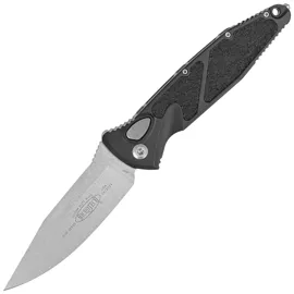 Microtech Socom Elite Auto S/E Tactical Black Aluminum, Stonewashed M390 by Tony Marfione automatic knife (160A-10)