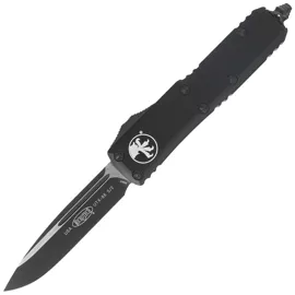 Microtech UTX-85 S/E OTF Knife Black Aluminum, Black M390 (231-1T)